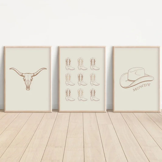 Western Boho Prints
