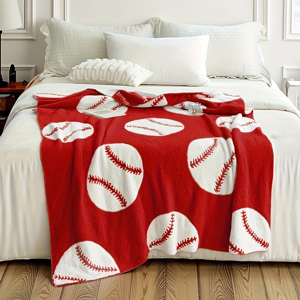 Baseball Plush Throw for Adults