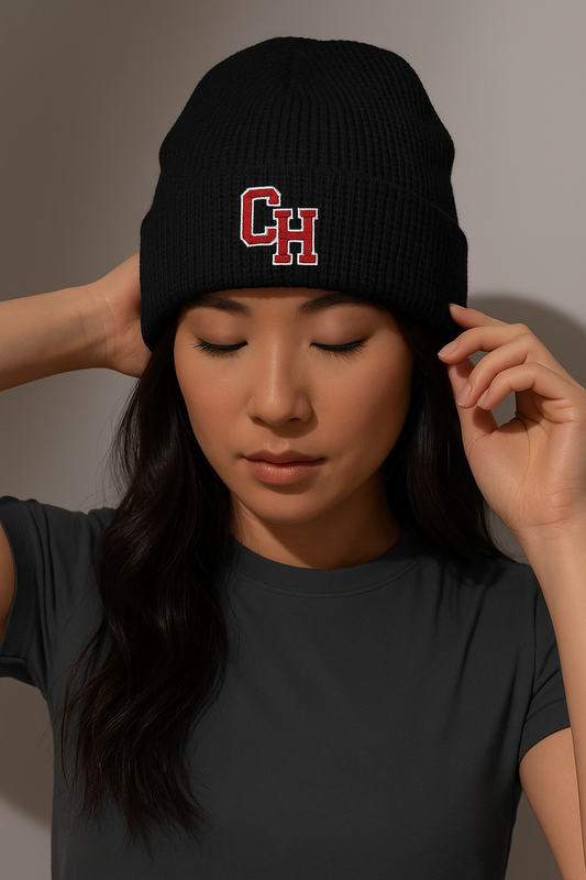CHCS Embroidered Waffle Beanie