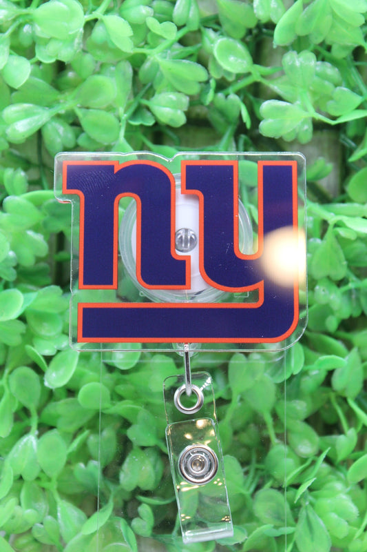 NY Giants Badge/ID Holder Reel
