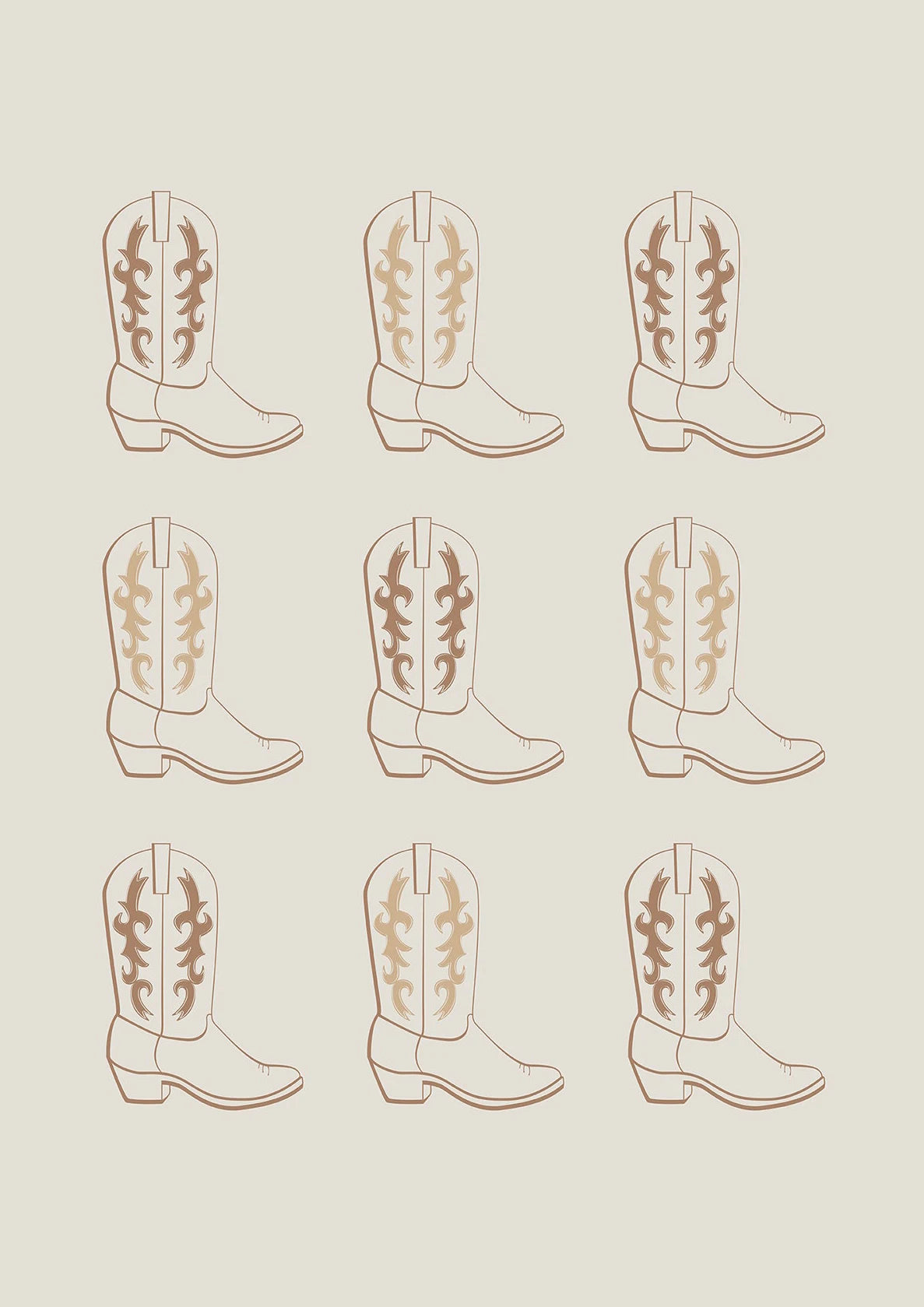 Western Boho Prints